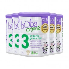 【12月大促】【新西兰直邮包邮】Bubs 婴幼儿有机草饲牛奶粉3段 800克x6罐/箱（1-3岁适用）【收件人身份证必须上传】【新疆、西藏、内蒙古、青海、宁夏、海南、甘肃，需加收运费】